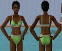  SS-vêtements à pois Vert fluo