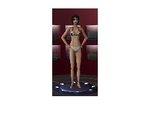 Maillot motifs roses noir et blanc